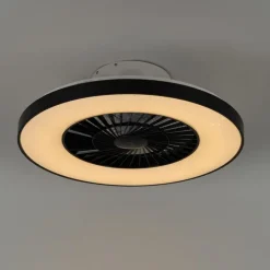 Smarter Deckenventilator schwarz mit Sterneneffekt 60cm inkl. LED Dimmbar mit Fernbedienung - Climo
