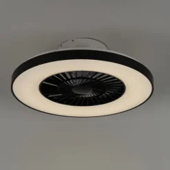 Smarter Deckenventilator schwarz mit Sterneneffekt 60cm inkl. LED Dimmbar mit Fernbedienung - Climo