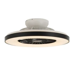 Smarter Deckenventilator schwarz mit Sterneneffekt 60cm inkl. LED Dimmbar mit Fernbedienung - Climo