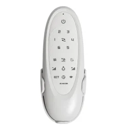 Smarter Deckenventilator weiß mit Holzprint 132cm inkl. LED Dimmbar mit Fernbedienung - Cool