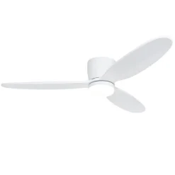 Smarter Deckenventilator weiß 132cm inkl. LED Dimmbar in Kelvin mit Fernbedienung - Sofio