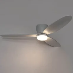 Smarter Deckenventilator weiß 132cm inkl. LED Dimmbar in Kelvin mit Fernbedienung - Sofio