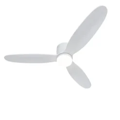 Smarter Deckenventilator weiß 132cm inkl. LED Dimmbar in Kelvin mit Fernbedienung - Sofio