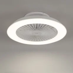 Smarter Deckenventilator Weiß 59,5cm inkl. LED Dimmbar mit Fernbedienung - Deniz