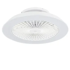 Smarter Deckenventilator Weiß 59,5cm inkl. LED Dimmbar mit Fernbedienung - Deniz