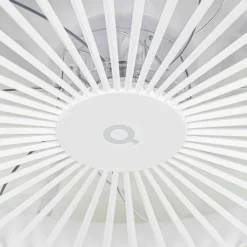 Smarter Deckenventilator Weiß 59,5cm inkl. LED Dimmbar mit Fernbedienung - Deniz