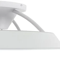 Smarter Deckenventilator Weiß 59,5cm inkl. LED Dimmbar mit Fernbedienung - Deniz