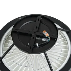 Smarter Deckenventilator schwarz 54cm inkl. LED Dimmbar mit Fernbedienung - Dave