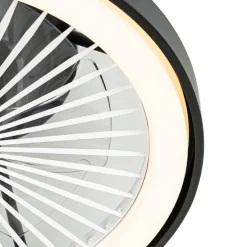 Smarter Deckenventilator schwarz 54cm inkl. LED Dimmbar mit Fernbedienung - Dave