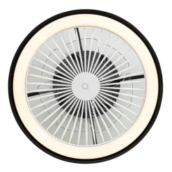 Smarter Deckenventilator schwarz 54cm inkl. LED Dimmbar mit Fernbedienung - Dave