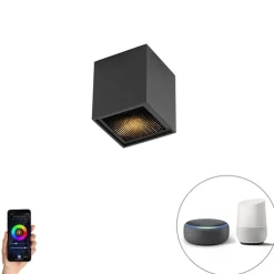 Smarter Designspot schwarz inkl. WiFi GU10 - Qubo Honey