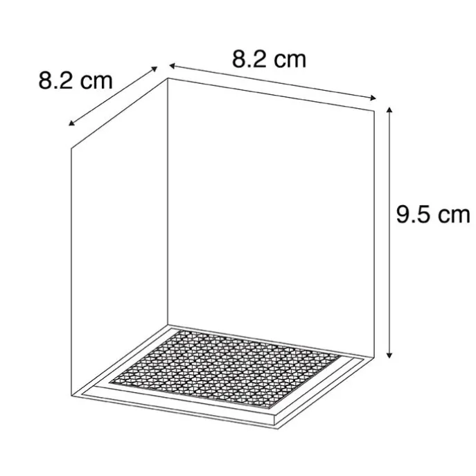 Smarter Designspot schwarz inkl. WiFi GU10 - Qubo Honey