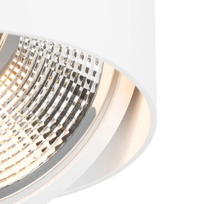 Smarter, dreh- und neigbarer Aufbaustrahler weiß inkl. Wifi GU10 111mm - Impact