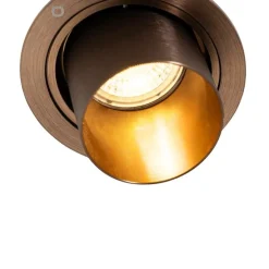 Smarter Einbaustrahler Dunkelbronze Rund Kippbar Inkl. Wifi GU10 50mm - Installa