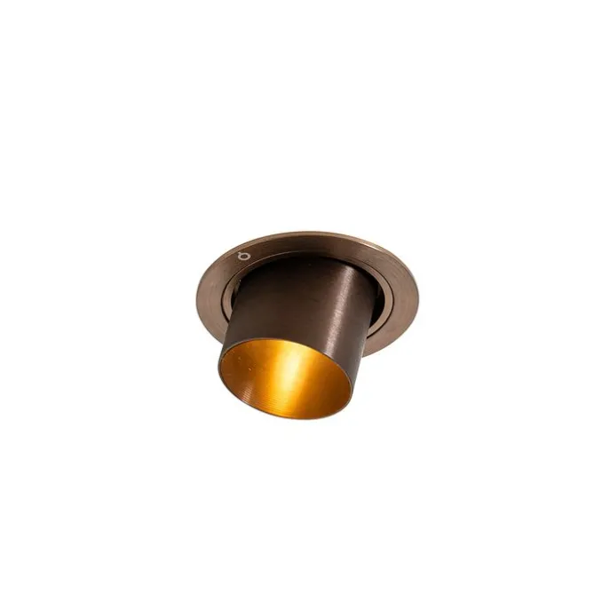Smarter Einbaustrahler Dunkelbronze Rund Kippbar Inkl. Wifi GU10 50mm - Installa