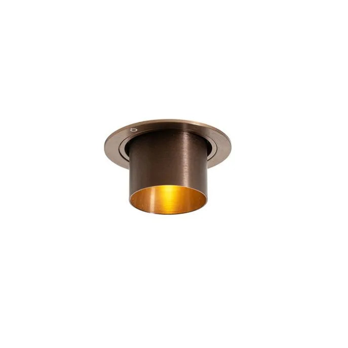 Smarter Einbaustrahler Dunkelbronze Rund Kippbar Inkl. Wifi GU10 50mm - Installa
