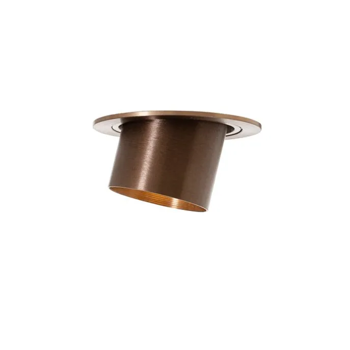 Smarter Einbaustrahler Dunkelbronze Rund Kippbar Inkl. Wifi GU10 50mm - Installa