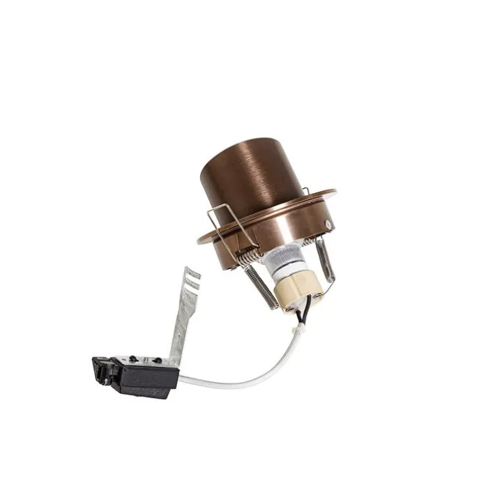 Smarter Einbaustrahler Dunkelbronze Rund Kippbar Inkl. Wifi GU10 50mm - Installa