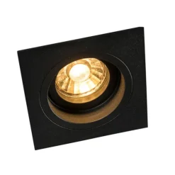 Smarter Einbaustrahler schwarz quadratisch inkl. Wifi GU10 - Chuck