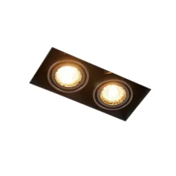 Smarter Einbaustrahler schwarz Trimless 2-flammig inkl. Wifi GU10 - Oneon Honey