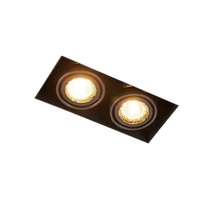 Smarter Einbaustrahler schwarz Trimless 2-flammig inkl. Wifi GU10 - Oneon Honey