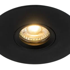 Smarter Einbaustrahler schwarz inkl. Wifi GU10 50mm - Buco