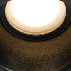 Smarter Einbaustrahler schwarz IP44 inkl. Wifi GU10 50mm - Dept