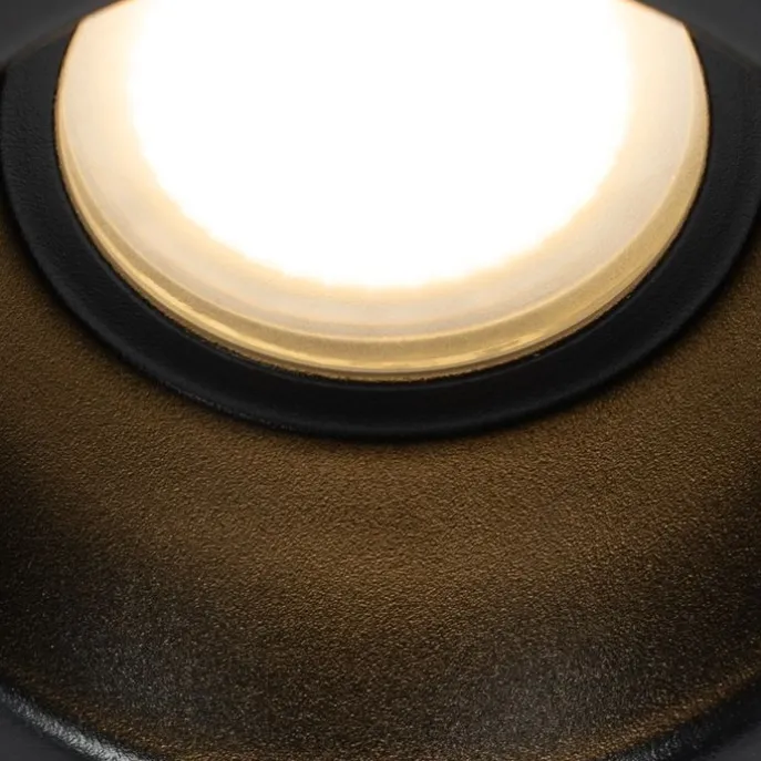 Smarter Einbaustrahler schwarz IP44 inkl. Wifi GU10 50mm - Dept