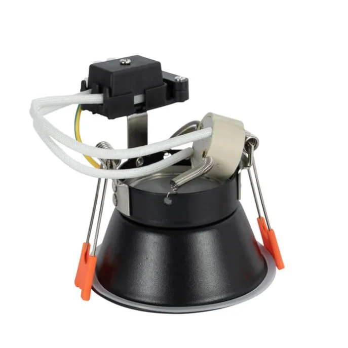 Smarter Einbaustrahler schwarz IP44 inkl. Wifi GU10 50mm - Dept