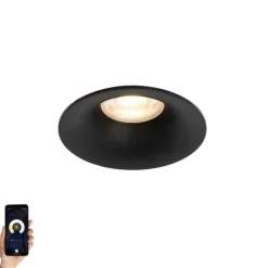 Smarter Einbaustrahler schwarz inkl. Wifi GU10 50mm - Gijs