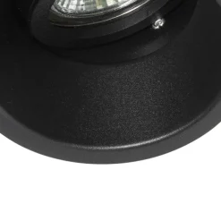 Smarter Einbaustrahler schwarz verstellbar inkl. WLAN GU10 - Legierung