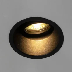Smarter Einbaustrahler schwarz verstellbar inkl. WLAN GU10 - Legierung