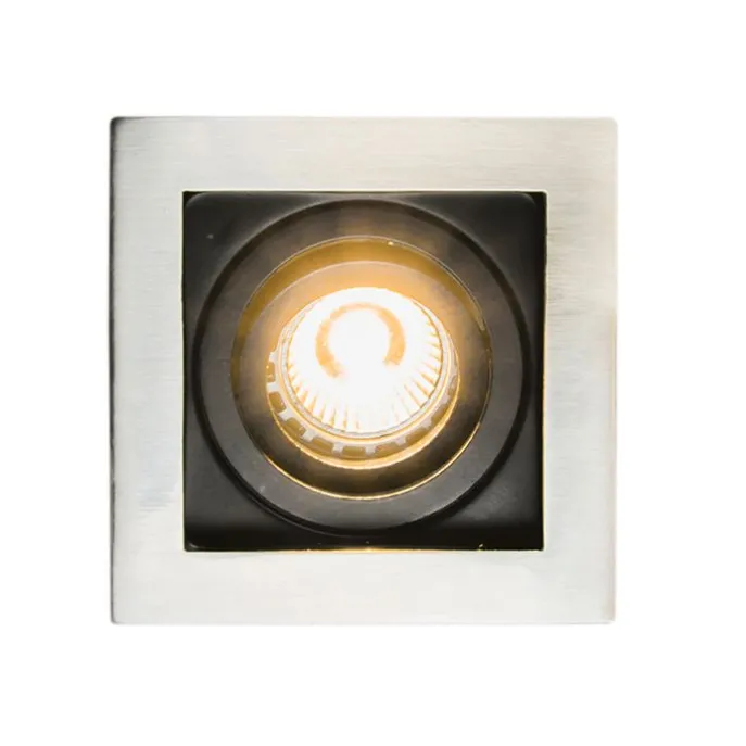 Smarter Einbaustrahler Stahl inkl. Wifi GU10 Lichtquelle - Carree