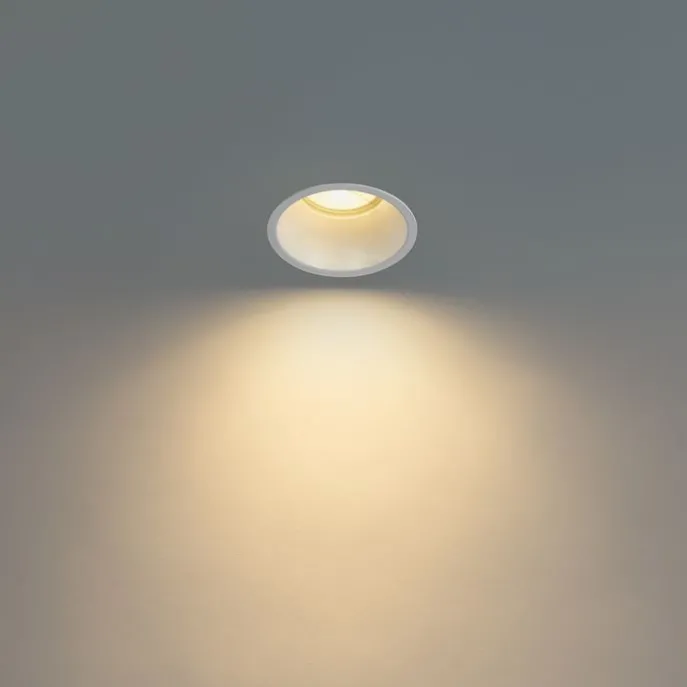 Smarter Einbaustrahler Weiß IP44 inkl. Wifi GU10 70mm - Dept