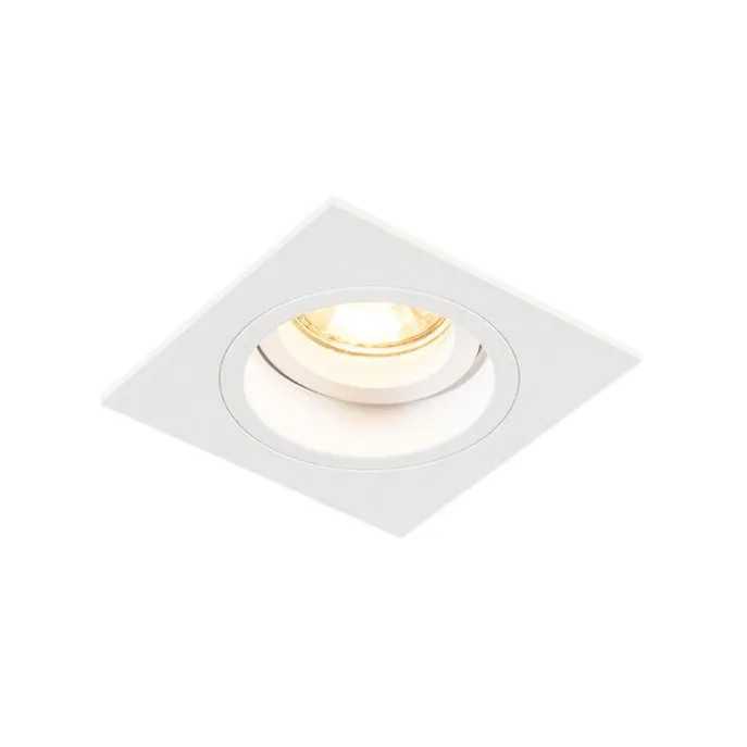 Smarter Einbaustrahler weiss quadratisch inkl. WiFi GU10 - Chuck