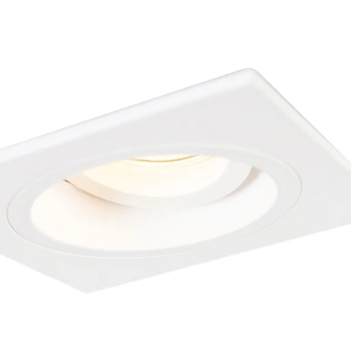 Smarter Einbaustrahler weiss quadratisch inkl. WiFi GU10 - Chuck