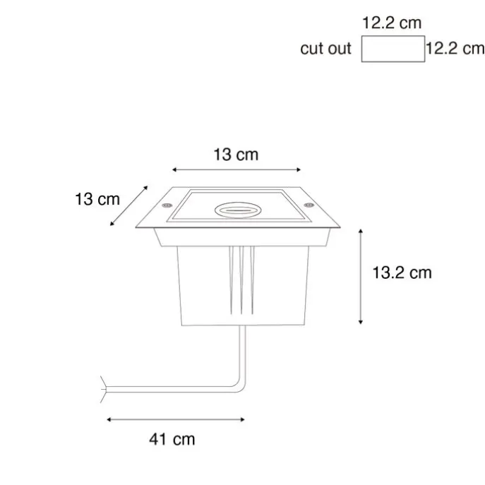 Smarter Erdspießstrahler schwarz verstellbar IP65 inkl. Wifi GU10 50mm - Oneon