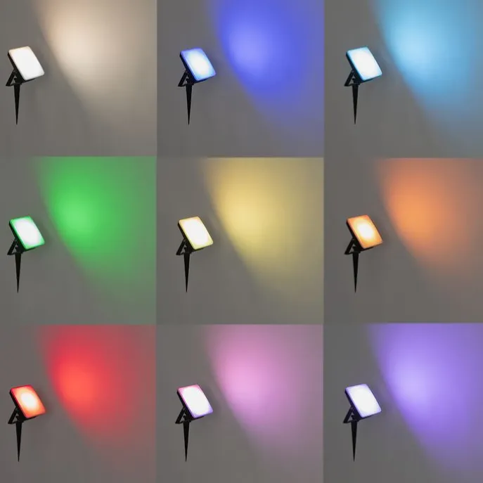 Smarter Heizkörper schwarz 14,5 cm inkl. LED IP65 mit Erdungsstift - Ruud