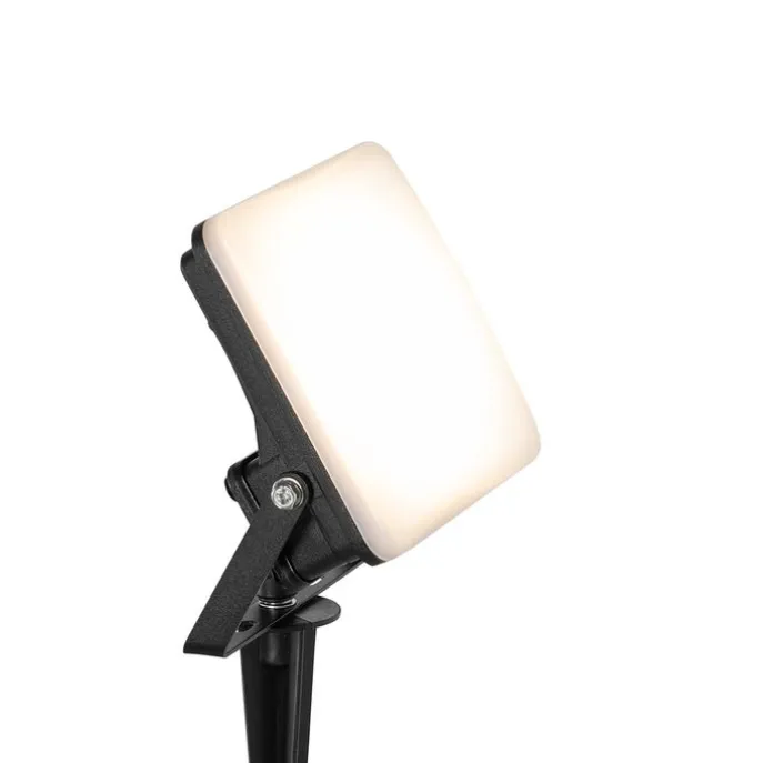 Smarter Heizkörper schwarz 12,8 cm inkl. LED IP65 mit Erdungsstift - Ruud