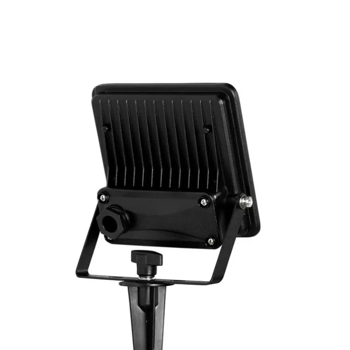 Smarter Heizkörper schwarz 12,8 cm inkl. LED IP65 mit Erdungsstift - Ruud