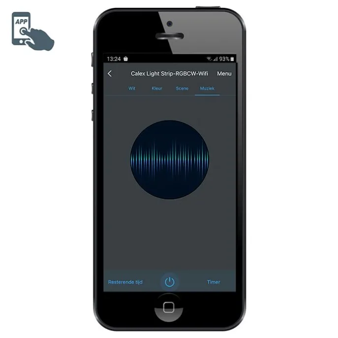 Smarter LED-Streifen RGBW und dimmbar in Kelvin 2 m inkl. Treiber