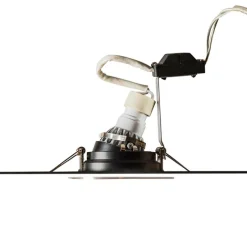 Smarter moderner Einbaustrahler Stahl mit schwarz inkl. Wifi GU10 - Rondoo