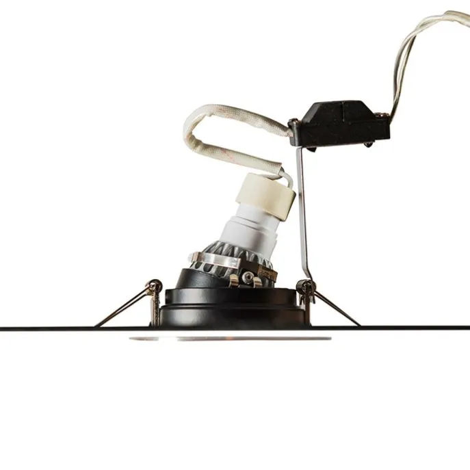 Smarter moderner Einbaustrahler Stahl mit schwarz inkl. Wifi GU10 - Rondoo