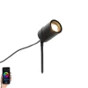 Smarter moderner Spike-Spot schwarz IP44 inkl. WiFi GU10 - Solo
