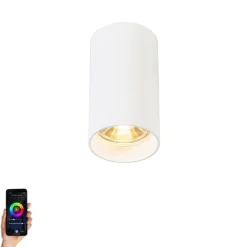 Smarter moderner Spot weiß inkl. WiFi GU10 Lichtquelle - Tuba