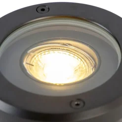 Smarter Outdoor Bodenstrahler schwarz verstellbar inkl. Wifi GU10 - Delux