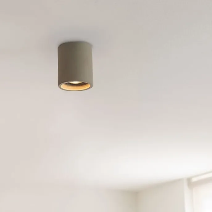 Smarter runder Deckenspot Beton inkl. Wifi GU10 - Deep