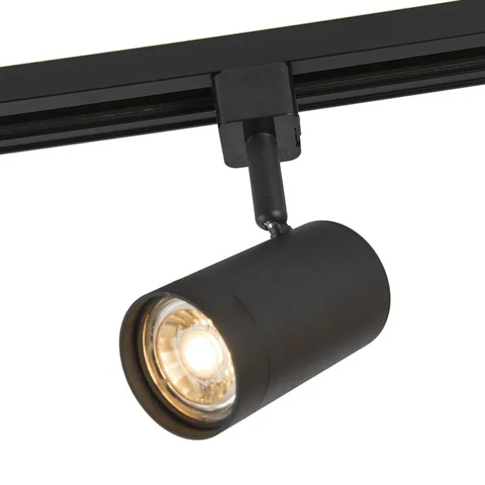 Smarter Schienenstrahler schwarz 1-phasig inkl. Wifi GU10 - Iconic Jeana