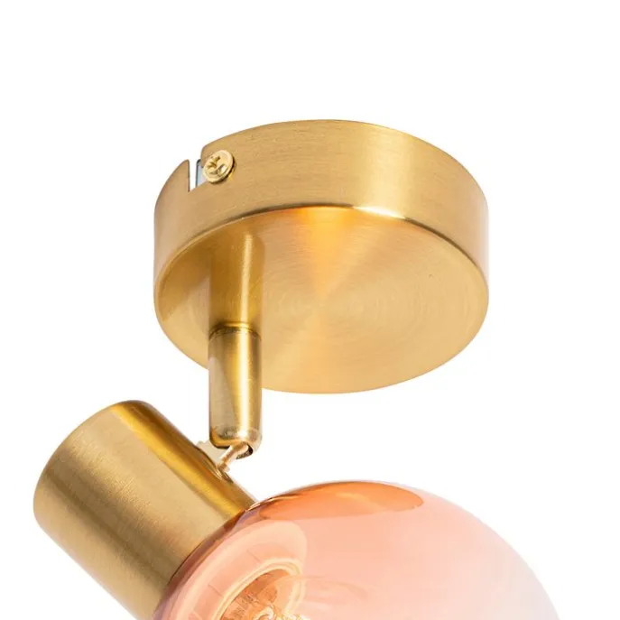 Smarter Strahler Gold mit rosa Glas inkl. WiFi P45 - Vidro