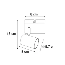 Smarter Strahler weiß verstellbar quadratisch inkl. Wifi GU10 50mm - Jeana